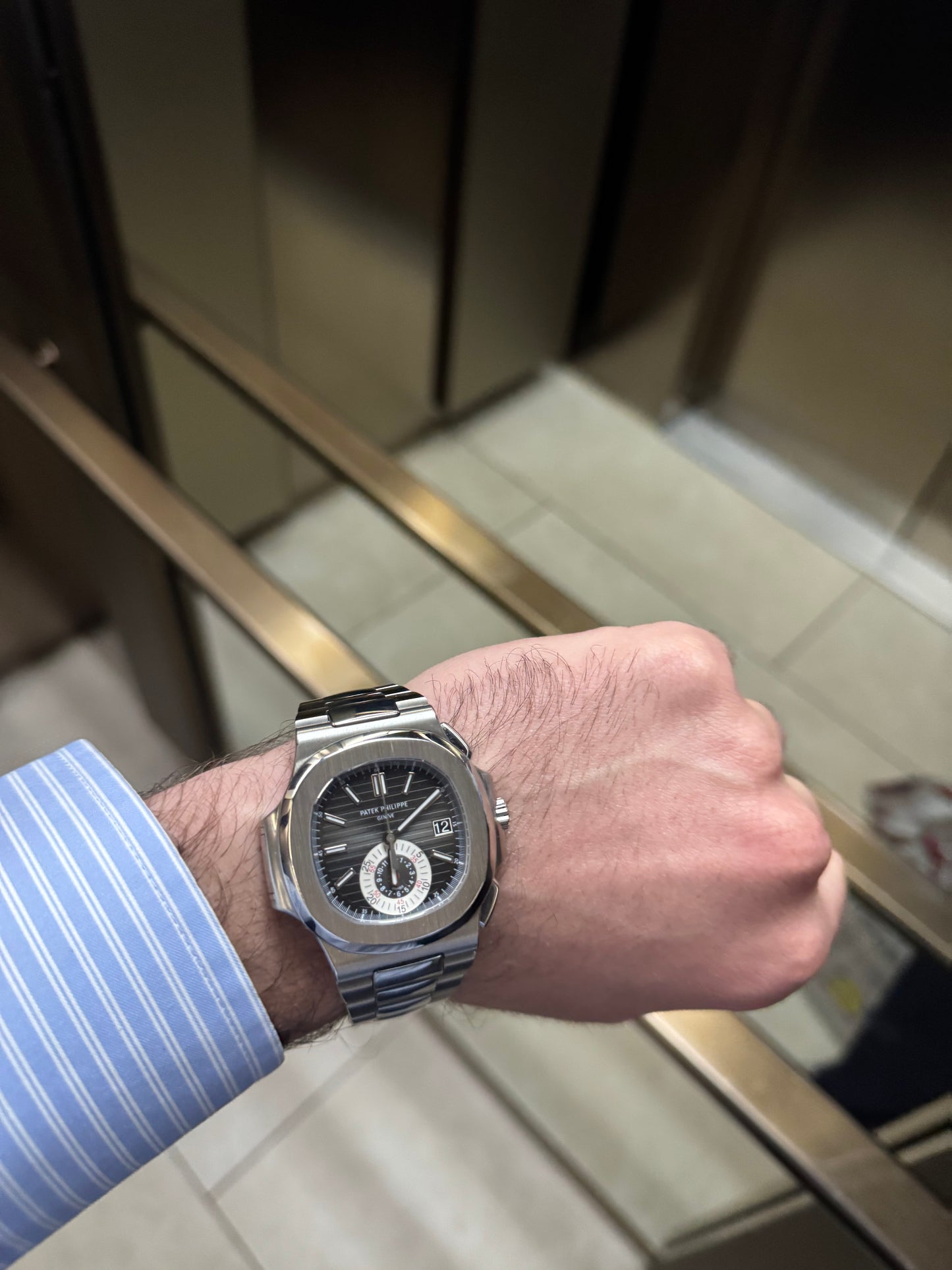 Patek Philippe Nautilus Chronograph Black Dial 5980/1A-014 Year 2012