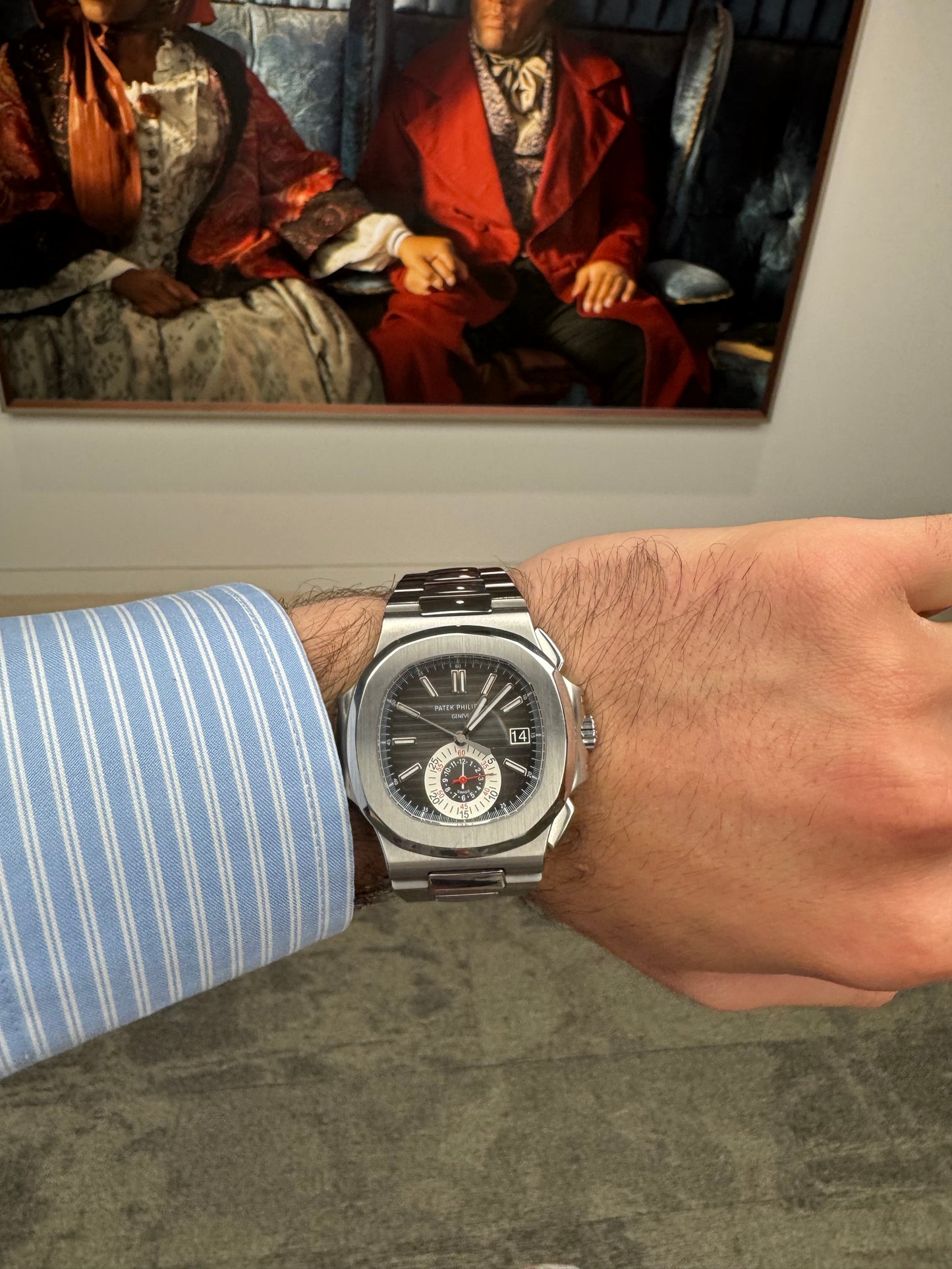 Patek Philippe Nautilus Chronograph Black Dial 5980/1A-014 Year 2012