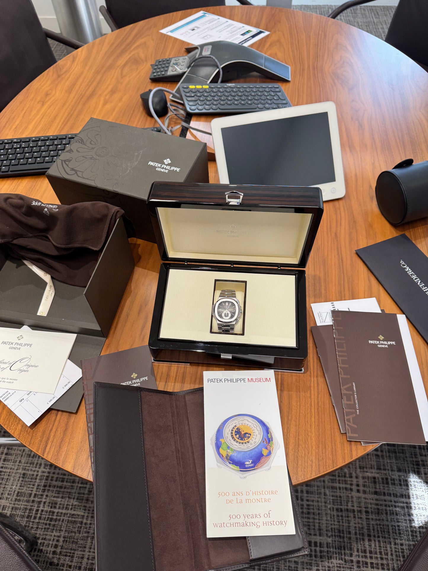 Patek Philippe Nautilus Chronograph Black Dial 5980/1A-014 Year 2012